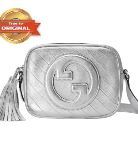 [True-to-ORIGINAL]Gucci Blondie Small Shoulder Bag Silver For Women 742360 AACBO 8106 - 21 Cm/ 8.3 Inches