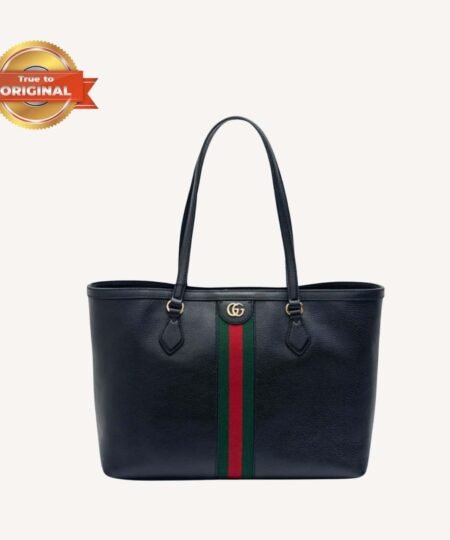 [True-to-ORIGINAL] Gucci Ophidia Medium Tote Black For Women 15in/38cm GG 631685 CWG1A 1060