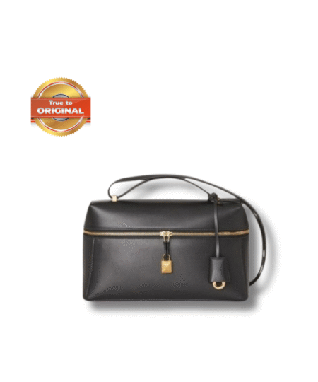 [True-to-ORIGINAL]Loro Piana Extra Bag L27 Black For Women 10.6 in/ 27 cm FAN3462 8000