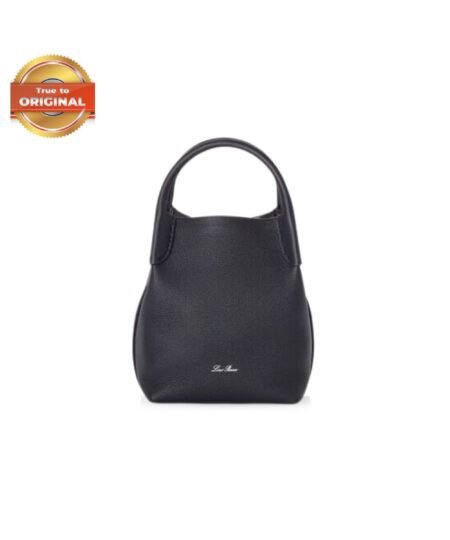 [True-to-ORIGINAL]Loro Piana Micro Bale Bag Navy Blue For Women 5.2 in/ 13 cm FAN4647 W000