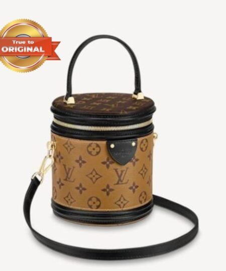 [True-to-ORIGINAL] Louis Vuitton Cannes Monogram Reverse Canvas Brown For Women 5.9in/15cm LV M43986
