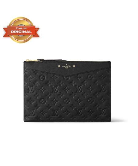 [True-to-ORIGINAL] Louis Vuitton Daily Pouch Wallet Black For Women 11.6in/29.5cm - M62937