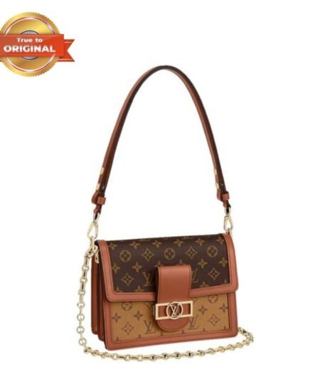 [True-to-ORIGINAL] Louis Vuitton Dauphine MM Monogram Brown For Women 9.8/25cm LV M45958