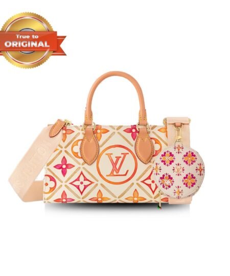 [True-to-ORIGINAL] Louis Vuitton OnTheGo East West Bag Beige For Women 9.8in/25cm M25318