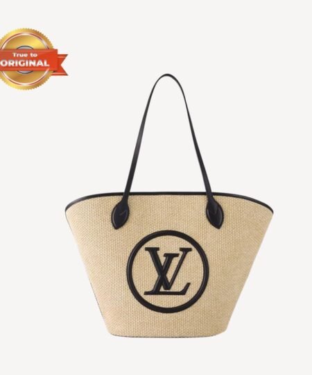 [True-to-ORIGINAL] Louis Vuitton Saint Jacques Raffia Black For Women 22.4in/57cm LV M59808