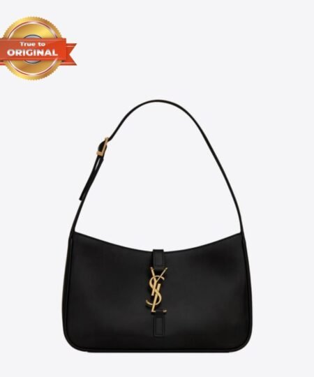[True-to-ORIGINAL] Saint Laurent YSL Small Le 5 A 7 Hobo Bag Black For Women 9in/23cm 6572282R20W1000