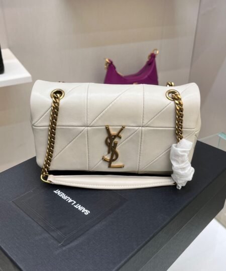 Alternative view of [True-to-ORIGINAL] Saint Laurent Jamie Small Chain Bag White For Women 7.8in/20cm