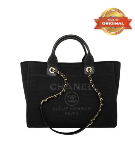 Alternative view of [True-to-ORIGINAL] Chanel Small Shopping Bag Black For Women 15.2in/39cm AS3257 B08435 94305