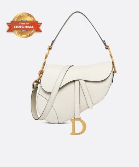 [True-to-ORIGINAL] Christian Dior Saddle Bag With Strap Latte For Women 25.5cm/10in M0455CBAA_M030