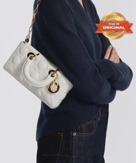 Alternative view of [True-to-ORIGINAL] Christian Dior Small Lady D-Joy Bag Latte For Women 22cm/8.7in M0613ONGE_M030