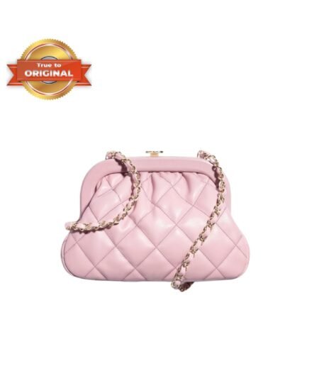 [True-to-ORIGINAL] Chanel Clutch Light Pink For Women 24cm/9.4in