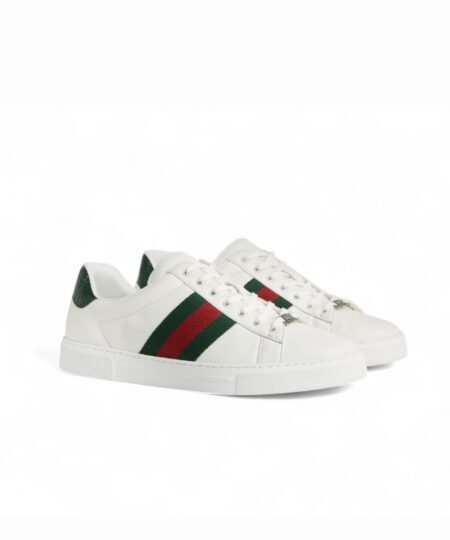 Gucci Ace Sneaker With Web White For Men 757892 AACAG 9055