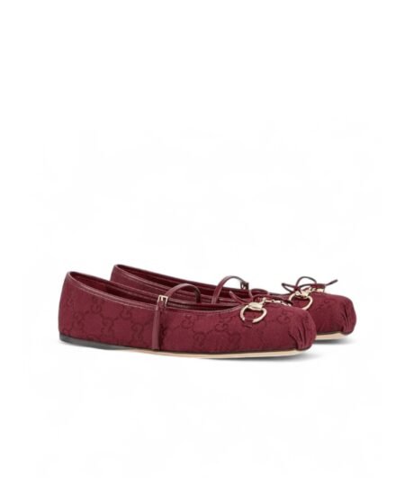 Gucci Horsebit Ballet Flat Red For Women 821220 FAD8F 8546