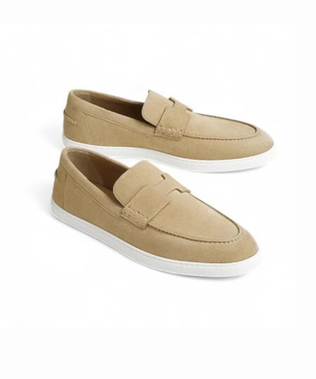 Hermes Job Loafer Beige For Men H252843ZAVD390