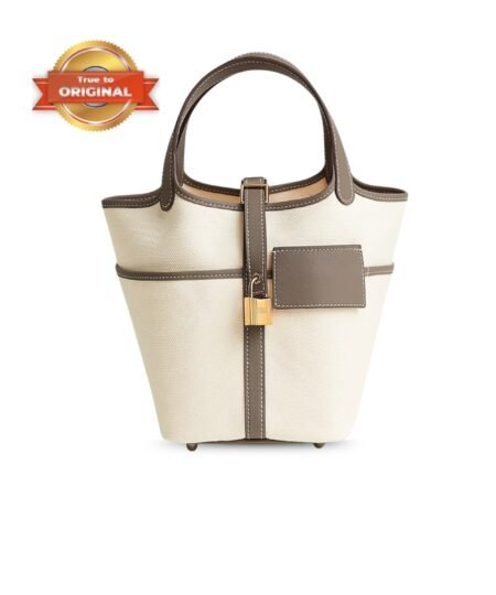 [True-to-ORIGINAL] Hermes Picotin Lock 18 Pocket Bag Etoupe For Women 7.1in/18cm H083189CCAX