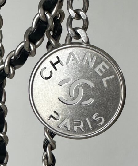 Alternative view of [True-to-ORIGINAL] Chanel 22 Mini Bag Silver Tone Black For Women 7,1in/18cm