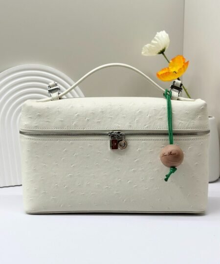 Alternative view of [True-to-ORIGINAL]Loro Piana Extra Pocket L27 Bag Whisper White For Women 6.3 in/16 cm FAM1532 1615