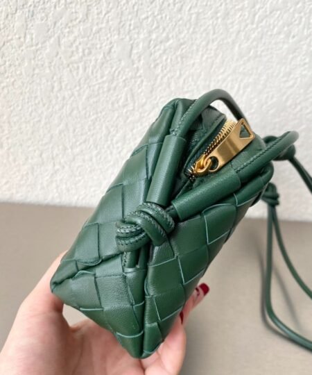 Alternative view of Bottega Veneta Mini Loop Camera Bag Dark Green, For Women, Women’s Bags 6.7in/17cm