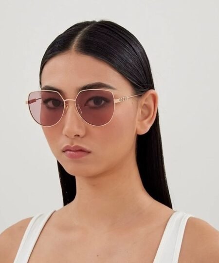 Alternative view of Gucci Butterfly Sunglasses Pink GG1435SA 00358