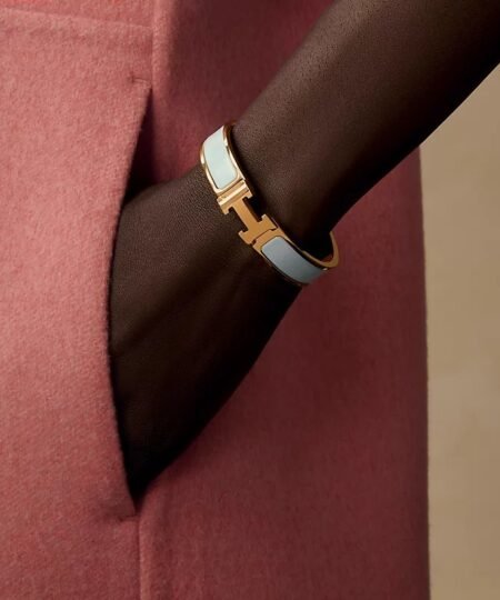 Alternative view of Hermes Clic H Bracelet Bleu Polaire H700001F 8XPM