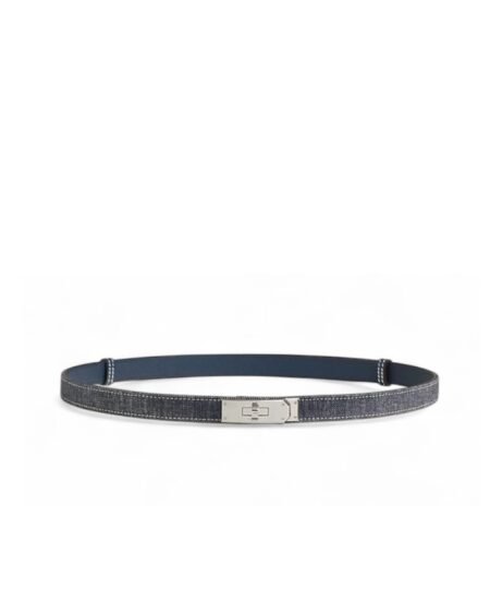 Hermes Kelly Jean 18 Belt Bleu Navy For Women H010777UKAA