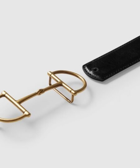 Alternative view of Gucci Reversible Leather Belt With Horsebit Black/Brown 28mm 847273 AAFRD 1087