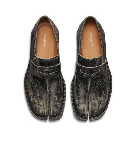 Maison Margiela Flats Tabi County Loafer Black And White For Women – S58WR0110P7424H8328