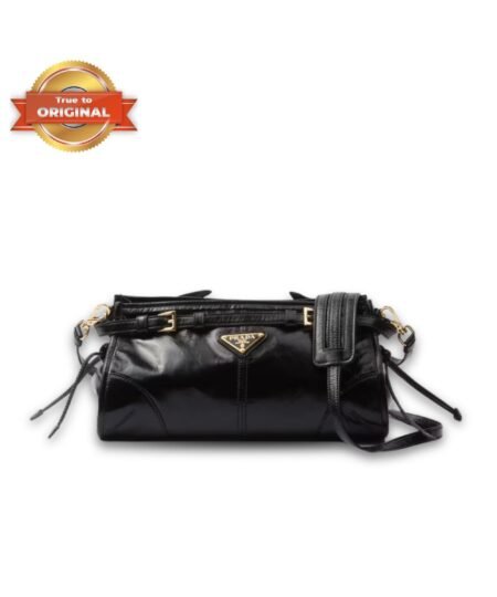 [True-to-ORIGINAL] Prada Bonnie Small Shoulder Bag Black 26cm/10in – 1BH215_2CYR_F0002_V_OOO
