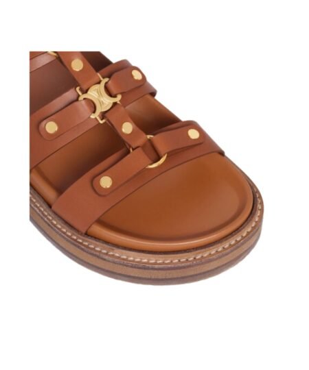 Alternative view of Slides Tippi Calfskin Brown For Women 352343766C.04LU