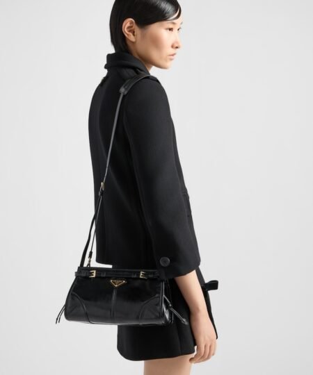Alternative view of [True-to-ORIGINAL] Prada Bonnie Small Shoulder Bag Black 26cm/10in – 1BH215_2CYR_F0002_V_OOO