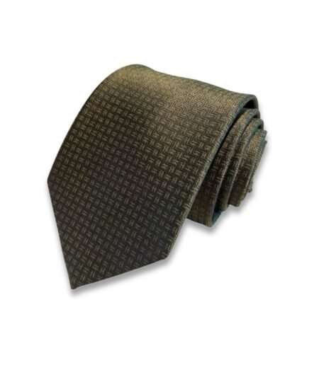 Hermes Elegent Green Silk Tie For Men