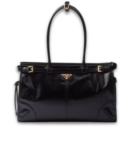Prada Bonnie Large Handbag Bag Black 38cm/15in – 1BA433_2CYR_F0002_V_MOO