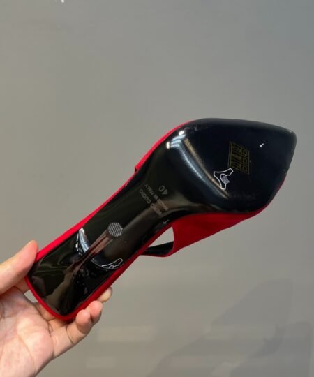 Alternative view of Saint Laurent Women’s Silk Slingback Pumps Red For Women YSL