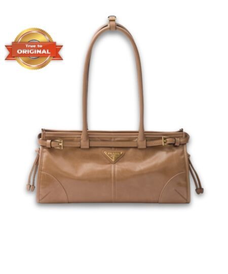 [True-to-ORIGINAL] Prada Bonnie Medium Shoulder Bag Cameo 32cm/13in – 1BA426_2CYR_F0LT6_V_MOO