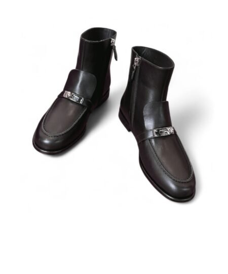 Hermes Kelsy Ankle Boot Noir For Women H251005Z 02355