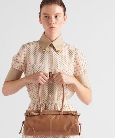 Alternative view of [True-to-ORIGINAL] Prada Bonnie Medium Shoulder Bag Cameo 32cm/13in – 1BA426_2CYR_F0LT6_V_MOO