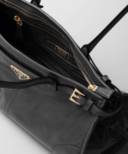 Alternative view of [True-to-ORIGINAL] Prada Bonnie Medium Shoulder Bag Black 32cm/13in – 1BA426_2CYR_F0002_V_MOO