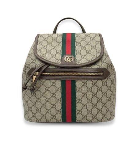 Gucci Ophidia Medium Backpack Beige And Dark Brown Monogram Bag For Women 30cm/12in – 836855 FAE0J 9867