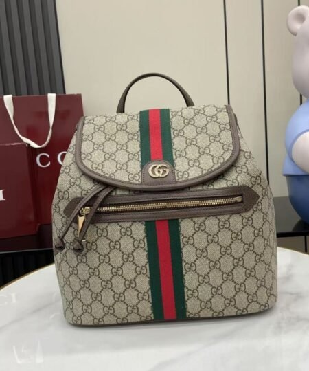 Alternative view of Gucci Ophidia Medium Backpack Beige And Dark Brown Monogram Bag For Women 30cm/12in – 836855 FAE0J 9867