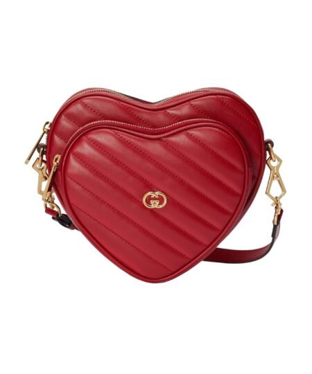 Gucci Interlockings G Mini Heart Shoulder Bag For Women 751628 AACCL 6433- 7.9 Inches/ 20 Cm