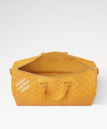 Alternative view of [True-to-ORIGINAL] Louis Vuitton Keepall Bandouliere 45 Bag Beige For Women 17.7in/20cm M11251