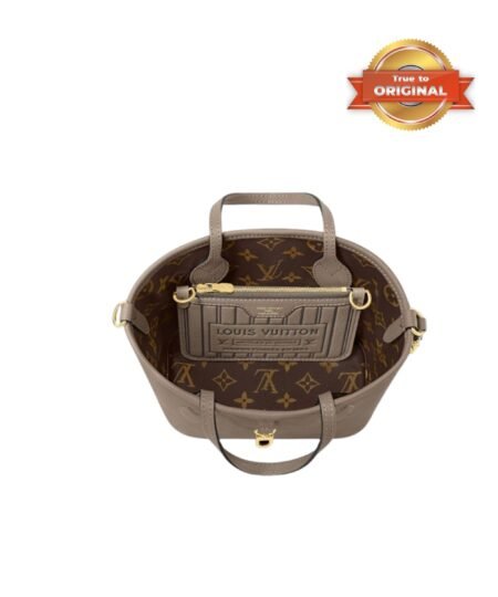 Alternative view of [True-to-ORIGINAL] Louis Vuitton Neverfull Bandouliere Inside Out BB Dark Fango For Women 24cm/9.4in M12109