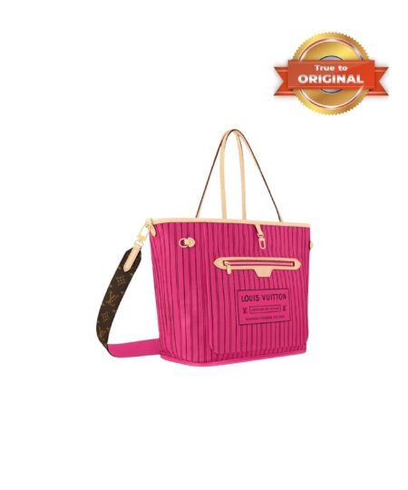Alternative view of [True-to-ORIGINAL] Louis Vuitton Neverfull Bandouliere Inside Out MM Rose For Women 31cm/12.2in M12257