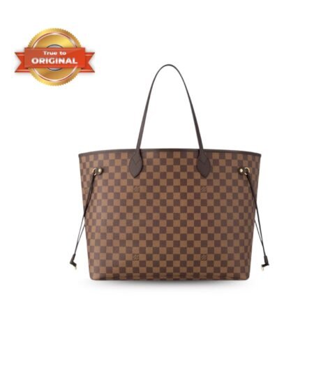 [True-to-ORIGINAL] Louis Vuitton Neverfull GM Tote Bag Damier Canvas Brown For Women 39cm/15.4in N40597