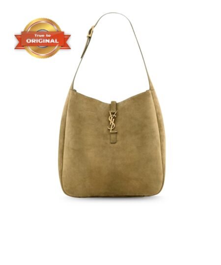 [True-to-ORIGINAL] Saint Laurent LE 5 À 7 Supple Large In Suede Barley Green For Women 30cm/11.8in 7538371U80W2326