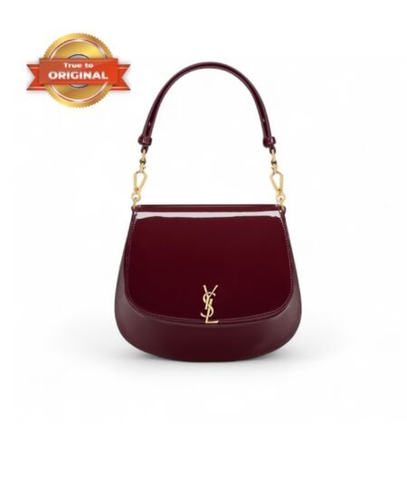 [True-to-ORIGINAL] Saint Laurent Mini Voltaire Top Handle Bag Dark Red Wine For Women 17.5cm/6.9in 800846BMIIW6413