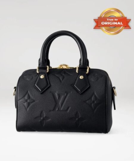 Alternative view of [True-to-ORIGINAL] Louis Vuitton Speedy Bandouliere 20 Monogram Empreinte Black For Women 20.5cm/8.1in M58953