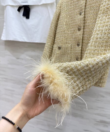 Alternative view of Chanel Clothes -  Long Sleeves Vest Light Yellow For Women