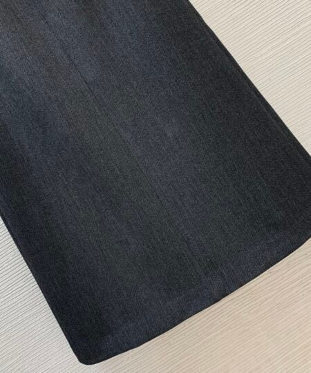 Alternative view of Saint Laurent Clothes - A-line Midi Skirt Gray For Women