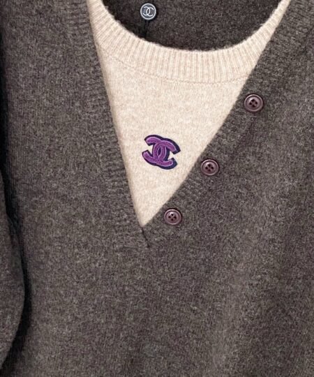 Alternative view of Chanel Clothes - Sweater Dark Gray For Women